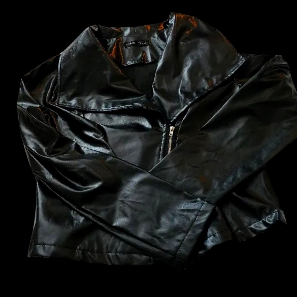 Shein Faux Leather Biker Jacket